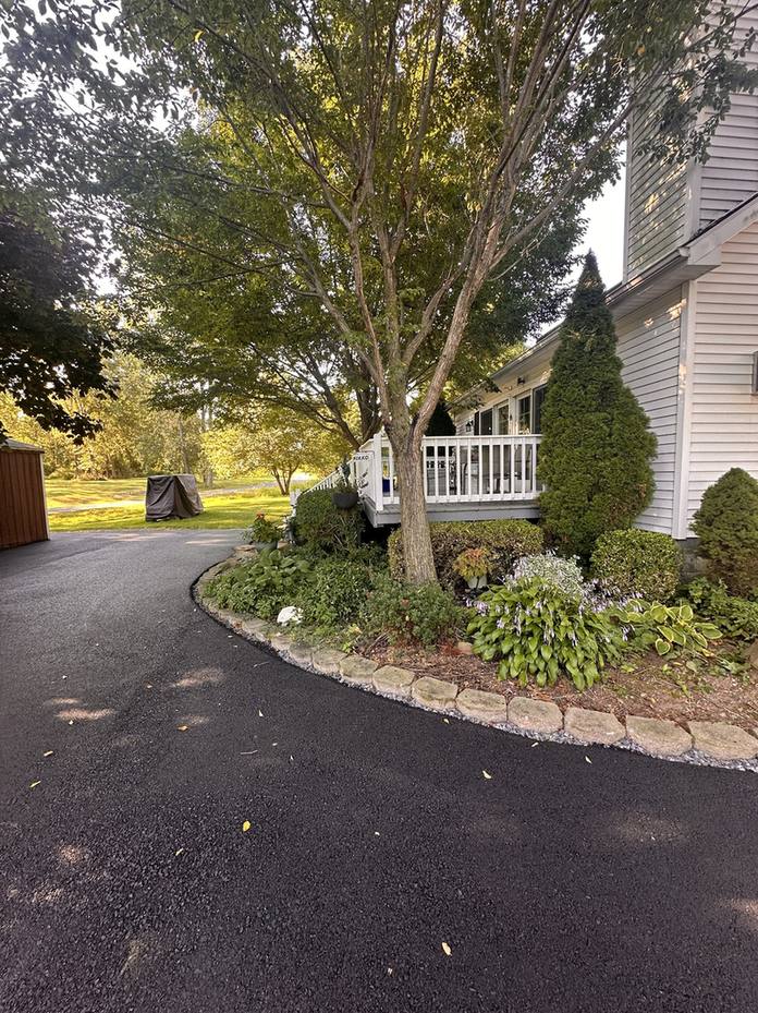 Finished asphalt paving from the company's portfolio