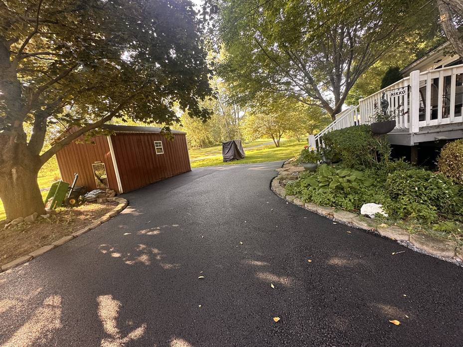 Finished asphalt paving from the company's portfolio
