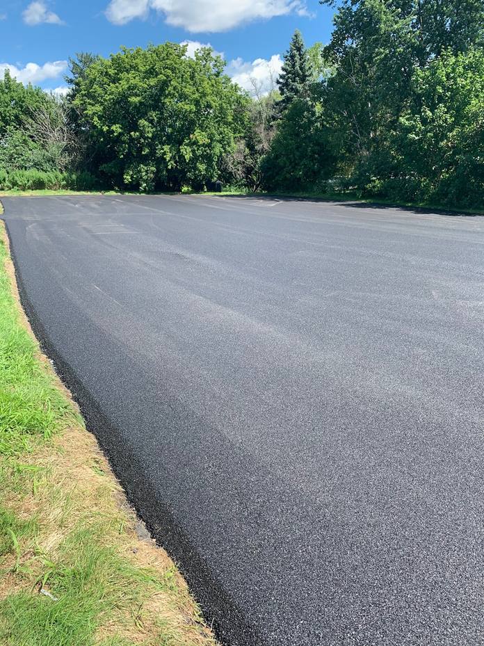 Finished asphalt paving from the company's portfolio