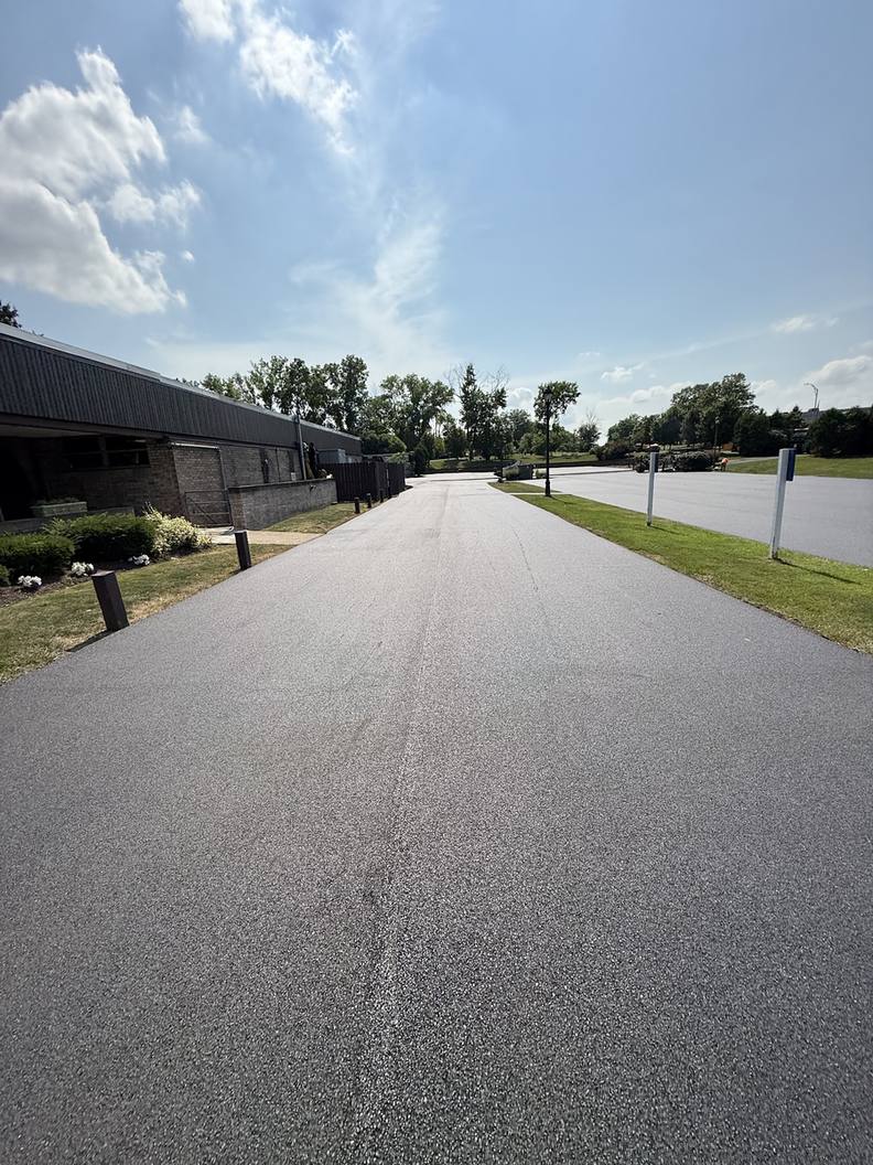 Finished asphalt paving from the company's portfolio